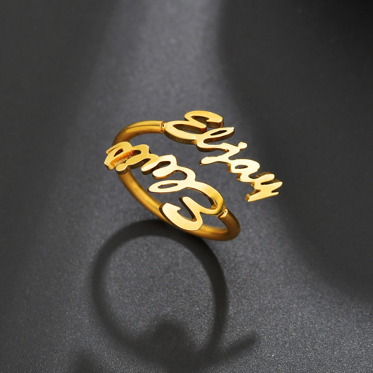 Custom Name Gold Rings, Personalized Rings, Gold Initial Rings, Love Rings  Designs - YouTube
